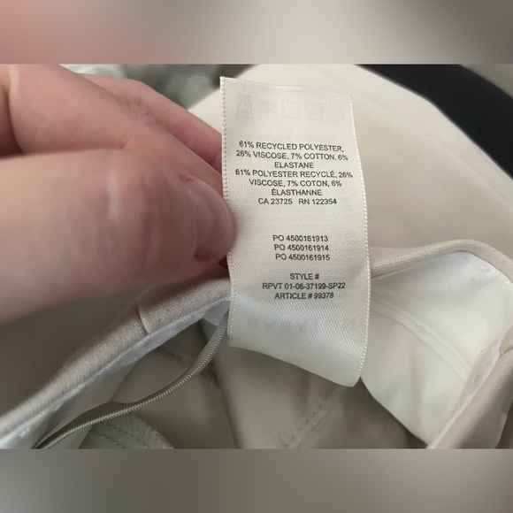 Babaton Agency pant 16 32.5” matte pearl? long - Picture 4 of 4